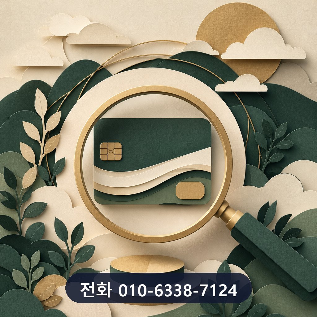 신용카드 현금화 한도 확인 이미지